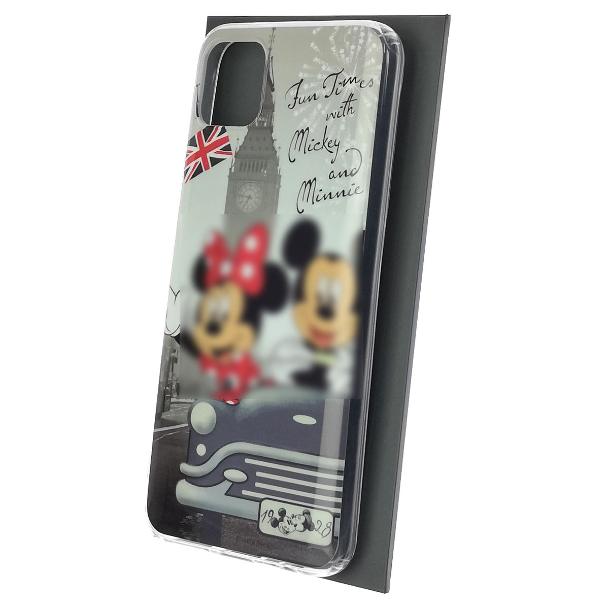 Чехол накладка для Realme C11 2020, силикон, рисунок Mickey and Minnie