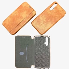 Чехол книжка VINTAGE LiNE для HUAWEI Honor 20, экокожа, визитница, цвет коричневый.