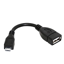 OTG переходник, адаптер, конвертер T11, micro USB, длина кабеля 10 см, цвет черный OTG переходник, адаптер, конвертер T11, micro USB, длина кабеля 10 см, цвет черный