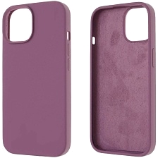 Чехол накладка Silicon Case для APPLE iPhone 15 (6.1"), силикон, бархат, цвет светло лиловый Чехол накладка Silicon Case для APPLE iPhone 15 (6.1"), силикон, бархат, цвет светло лиловый