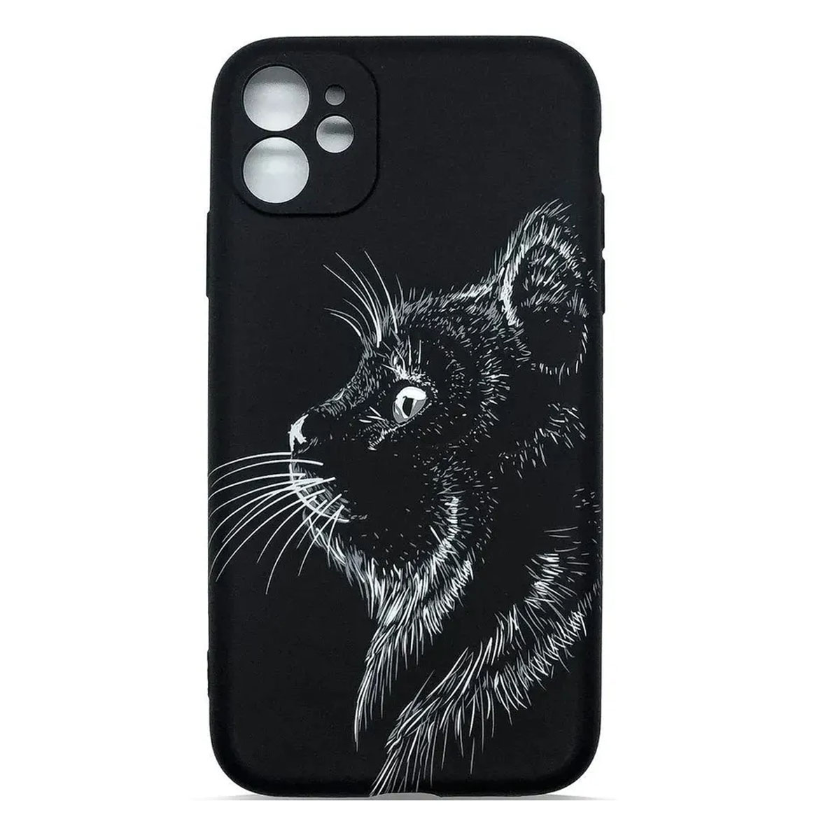 Чехол накладка LUXO для APPLE iPhone 12, светящийся, силикон, рисунок Котенок Чехол накладка LUXO для APPLE iPhone 12, светящийся, силикон, рисунок Котенок