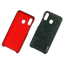 Чехол накладка X-Level VINTAGE для SAMSUNG Galaxy A20 (SM-A205), A30 (SM-A305), экокожа, силикон, цвет черный. Чехол накладка X-Level VINTAGE для SAMSUNG Galaxy A20 (SM-A205), A30 (SM-A305), экокожа, силикон, цвет черный.