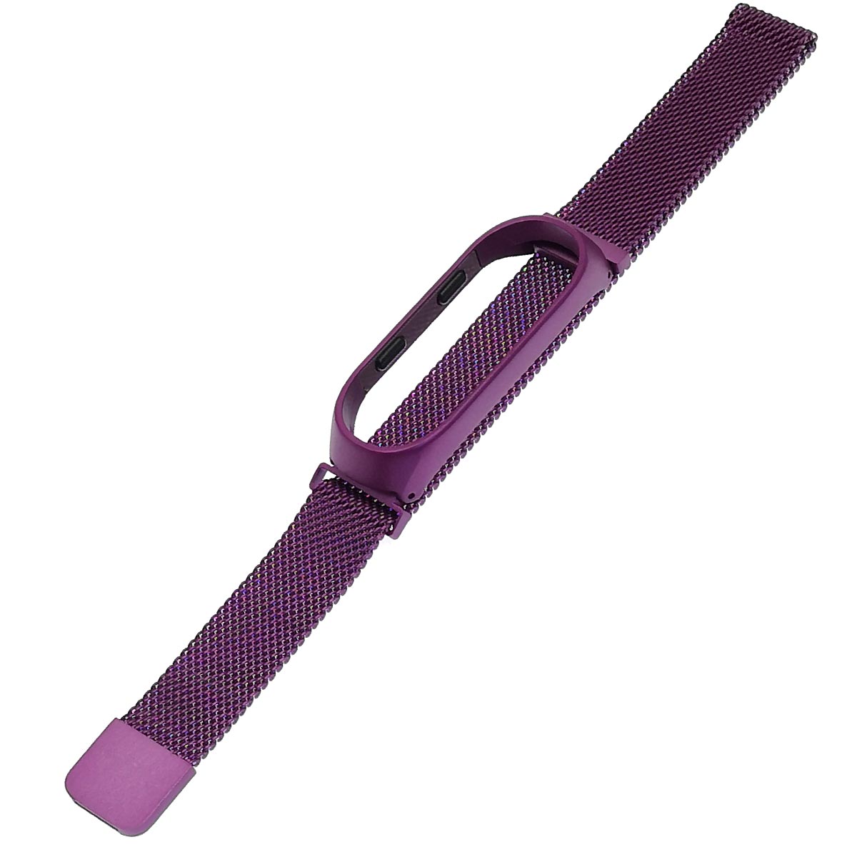 Ремешок на запястье, браслет для Xiaomi Mi Band 3, 4, миланская петля, металл, цвет светло фиолетовый