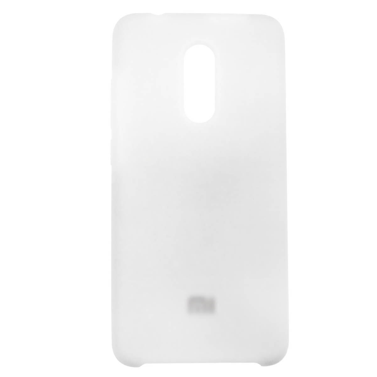 Чехол накладка Silicon Сover для XIAOMI Redmi 5, силикон, бархат, цвет белый