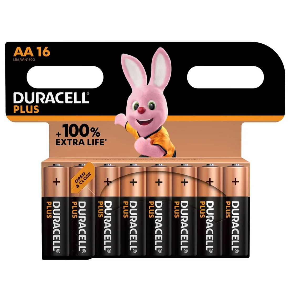 Батарейка DURACELL PLUS LR6 AA BL16 Alkaline 1.5V