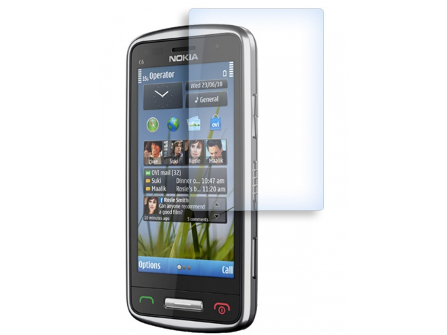 Защитная пленка для Nokia C6 глянцевая.