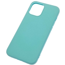 Чехол накладка для APPLE iPhone 12 Pro MAX (6.7"), силикон, цвет бирюзовый