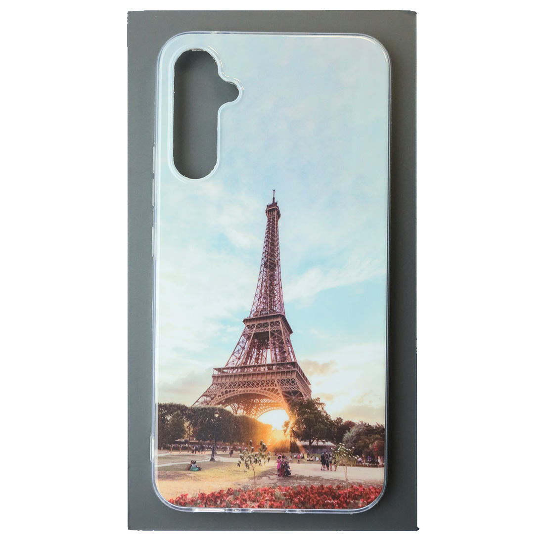 Чехол накладка для SAMSUNG Galaxy A34 5G, силикон, глянцевый, рисунок Эйфелева башня