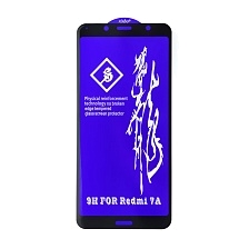 Защитное стекло 6D PREMIUM для XIAOMI Redmi 7A, цвет окантовки черный.