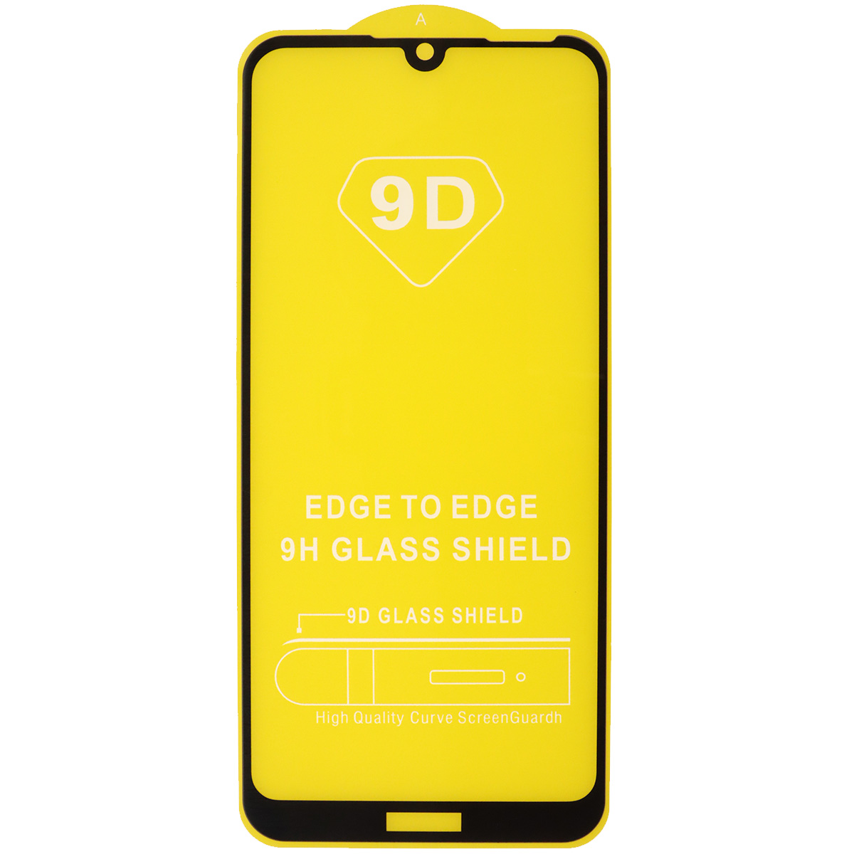 Защитное стекло 9D для HUAWEI Honor 8A, Y6 2019, цвет окантовки черный
