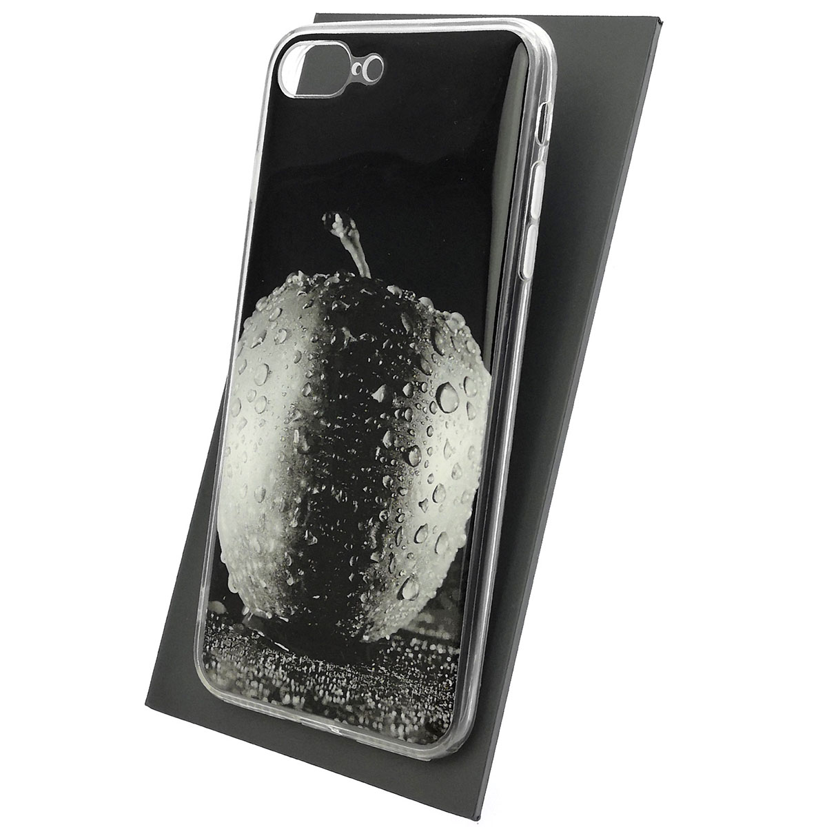 Чехол накладка для APPLE iPhone 7 Plus, iPhone 8 Plus, силикон, глянцевый, рисунок Мокрое Яблоко