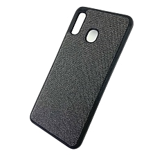 Чехол накладка для SAMSUNG Galaxy A20 (SM-A205), A30 (SM-A305), силикон, джинсовая, цвет черный. Чехол накладка для SAMSUNG Galaxy A20 (SM-A205), A30 (SM-A305), силикон, джинсовая, цвет черный.