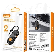 AUX Bluetooth ресивер JOKADE JH066, RX/TX, цвет черный