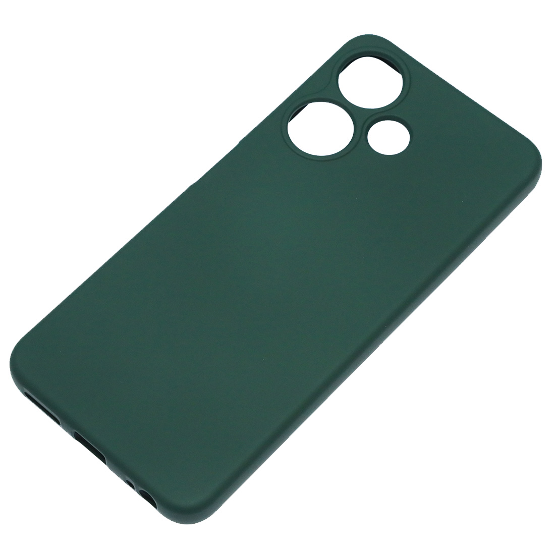 Чехол накладка NANO для INFINIX HOT 30i, силикон, бархат, цвет темно зеленый