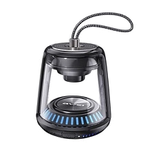 Портативная колонка AWEI Y666, подсветка, цвет черный (распродажа -50%)