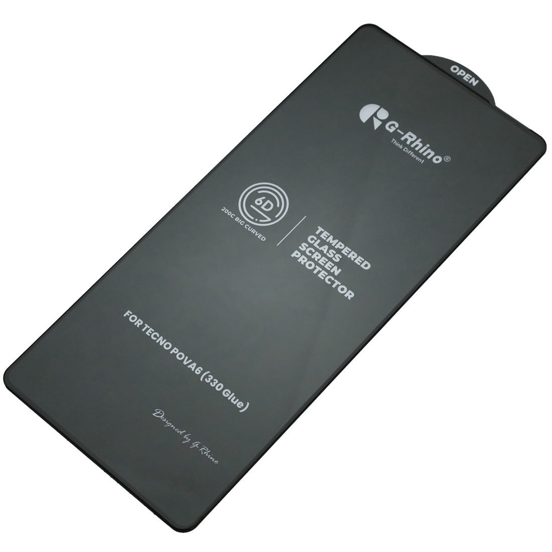 Защитное стекло 6D G-Rhino 200C для INFINIX Note 40 4G, GT 20 Pro, TECNO Pova 6, Pova 6 Pro 5G, Camon 30 4G, Camon 30 5G, TECNO Camon 40 4G, цвет окантовки черный (Тип 1)
