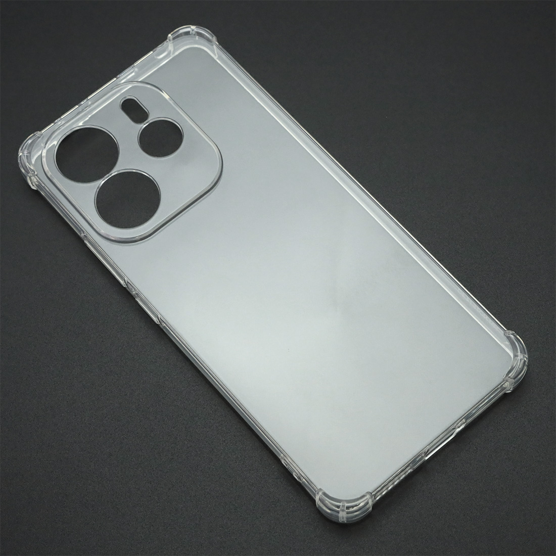 Чехол накладка для XIAOMI Redmi Note 14 4G, защита камеры, усиленные края, силикон, прозрачный