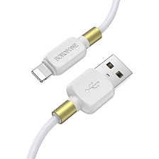 Кабель BOROFONE BX59 Defender Lightning 8 pin, 2.4A, длина 1 метр, цвет белый Кабель BOROFONE BX59 Defender Lightning 8 pin, 2.4A, длина 1 метр, цвет белый