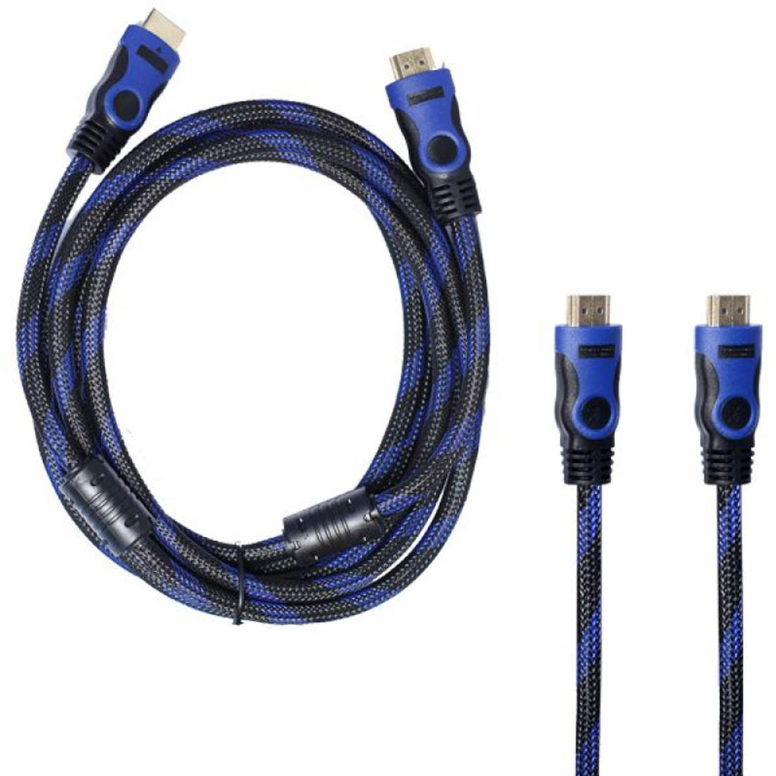 Кабель HDMI - HDMI Live Power H211, длина 3 метра, в нейлоновой армированной оплетке, цвет черно синий