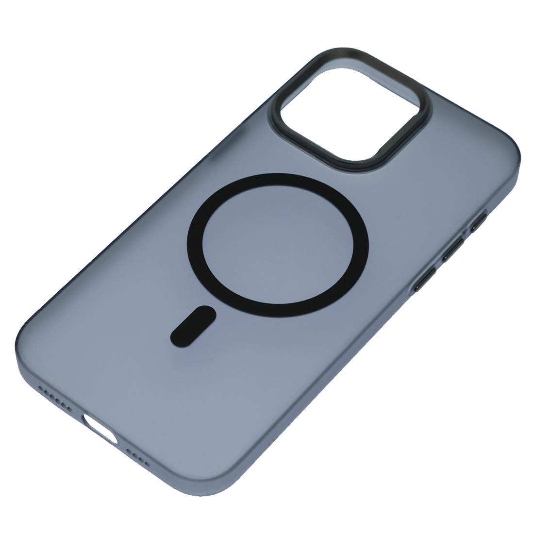 Чехол накладка Cabbeen с поддержкой MagSafe для APPLE iPhone 15 Pro Max, матовый, цвет прозрачно серый