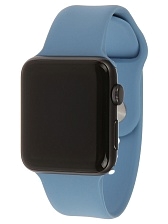 Ремешок для Apple Watch спортивный "Sport", размер 42-44 mm, цвет пастельно синий.