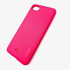 Чехол накладка для XIAOMI REDMI 6A, силикон, цвет малиновый.