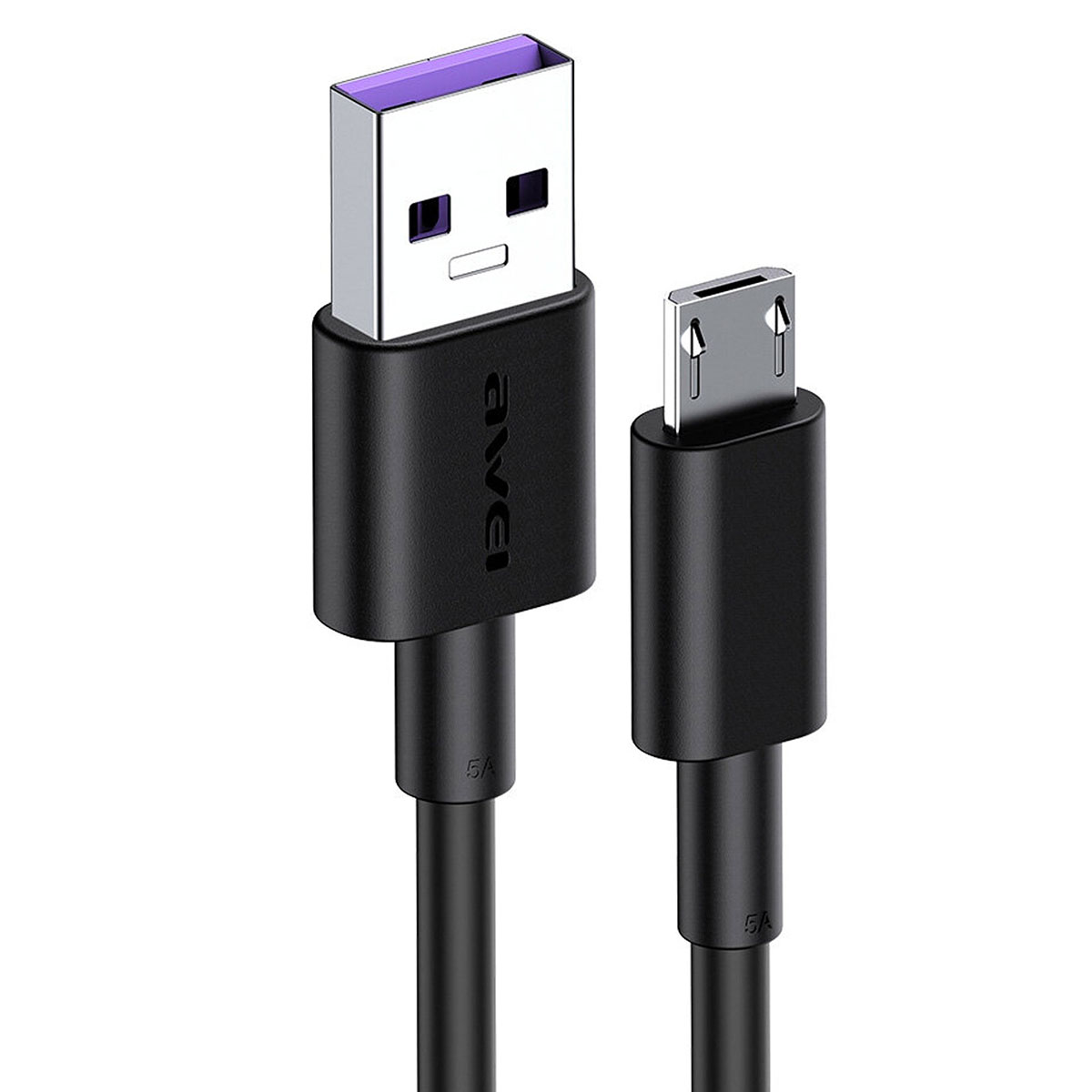 AWEI CL-77M Smart Fast кабель Micro USB, 5A, 40W, длина 1 метр, цвет черный. AWEI CL-77M Smart Fast кабель Micro USB, 5A, 40W, длина 1 метр, цвет черный.