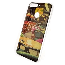 Чехол накладка для HUAWEI HONOR 7A PRO, HONOR 7C, Y6 2018, Y6 PRIME, силикон, рисунок Good day.