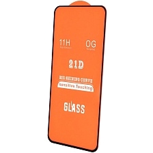 Защитное стекло 21D для Realme 6, Realme 6S, цвет окантовки черный