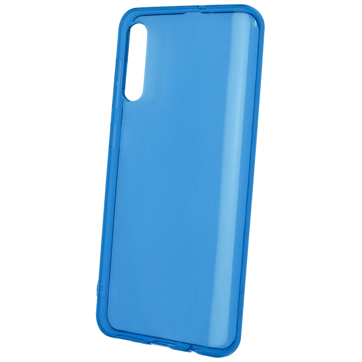 Чехол накладка Clear Case для SAMSUNG Galaxy A50 (SM-A505), A30s (SM-A307), A50s (SM-A507), силикон, прозрачно синий