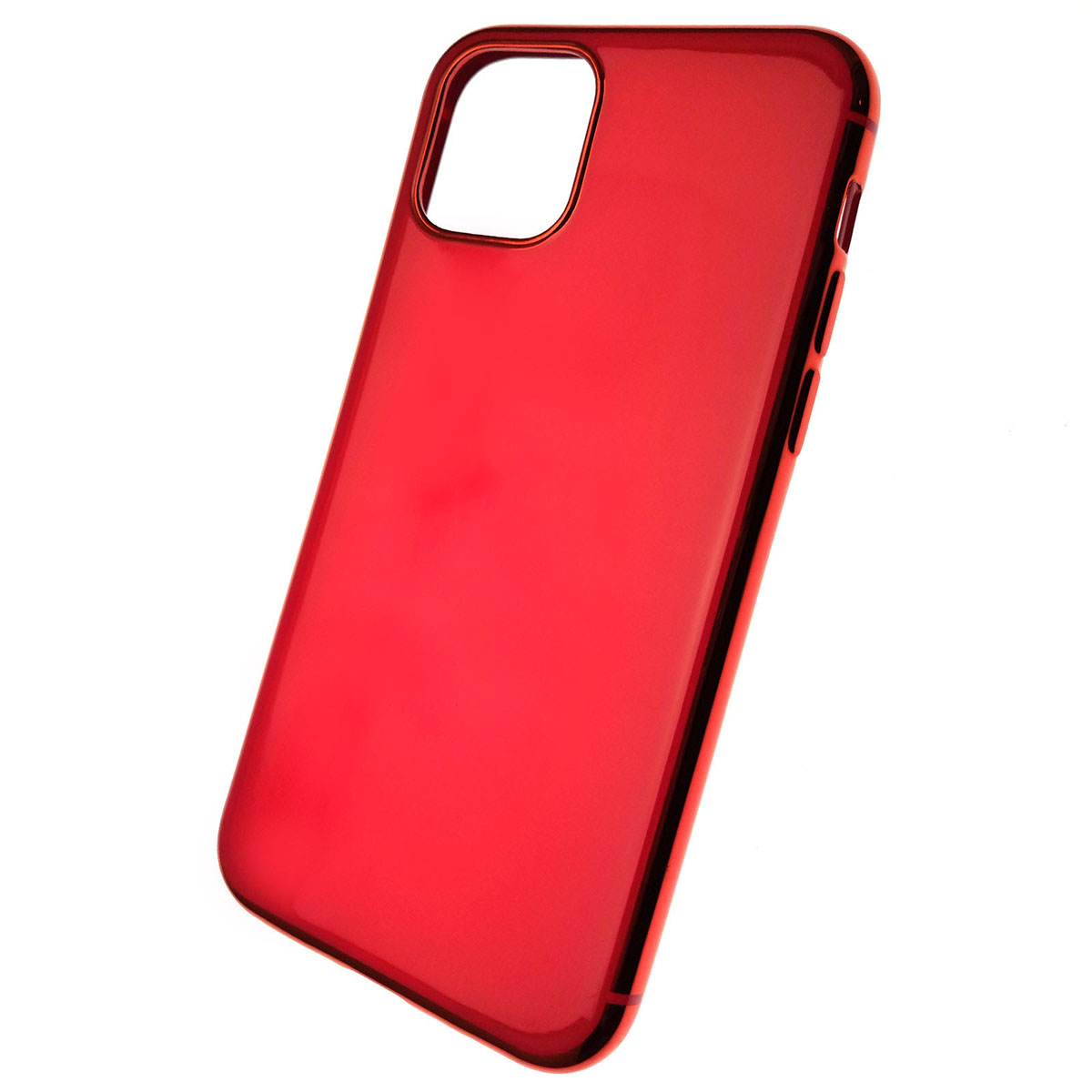 Чехол накладка для APPLE iPhone 11 Pro 2019, силикон, глянец, цвет красный.