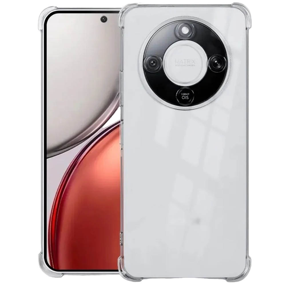 Чехол накладка для Honor X9d, защита камеры, усиленные края, силикон, прозрачный