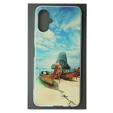 Чехол накладка для TECNO Spark 9 Pro, силикон, глянцевый, рисунок Пляж