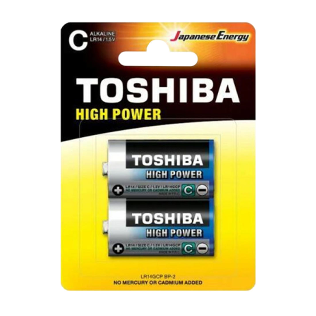 Батарейка TOSHIBA HIGH POWER LR14 C BL2 Alkaline 1.5V