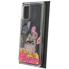 Чехол накладка для SAMSUNG Galaxy A02S (SM-A025F), силикон, переливашка, рисунок Духи Miss Dior