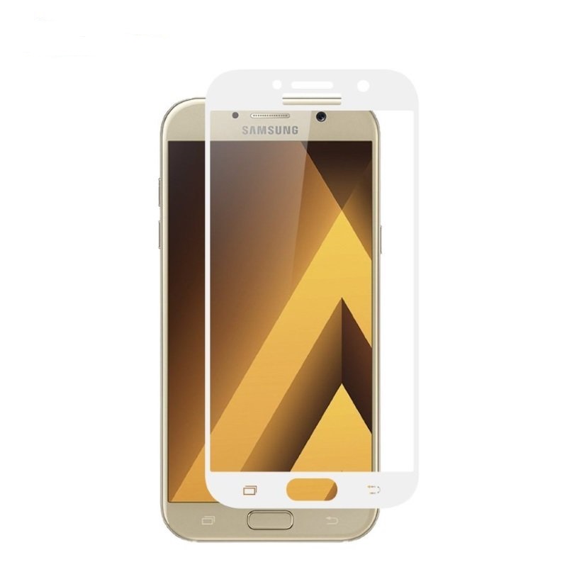 Защитное стекло 5D FULL GLASS /клеится на полный экран, упак-картон/ для SAMSUNG Galaxy A5 2017/A520 белый. Защитное стекло 5D FULL GLASS /клеится на полный экран, упак-картон/ для SAMSUNG Galaxy A5 2017/A520 белый.