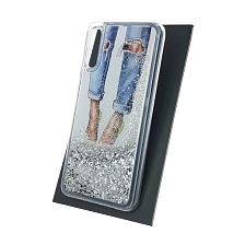 Чехол накладка TransFusion для SAMSUNG Galaxy A50 (SM-A505), A30s (SM-A307), A50s (SM-A507), силикон, переливашка, рисунок VOGUE.