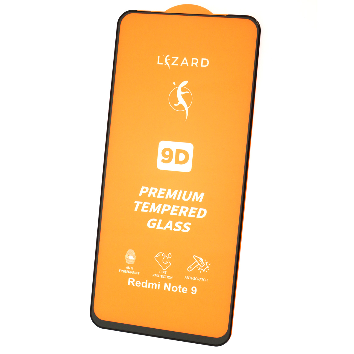 Защитное стекло 9D Lizard для XIAOMI Redmi Note 9, Redmi Note 9T, цвет окантовки черный