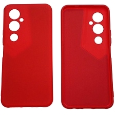 Чехол накладка NANO для TECNO Pova 4 Pro, силикон, бархат, цвет красный
