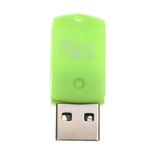 Картридер MRM USB58 USB на MicroSD, цвет салатовый