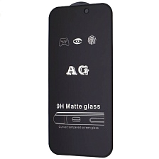 Защитное стекло AG Matte Glass для APPLE iPhone iPhone 15 Pro, матовое, цвет окантовки черный