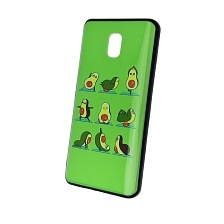 Чехол накладка для XIAOMI Redmi 8A, силикон, рисунок Авокадо Зарядка.