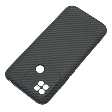 Чехол накладка KING для XIAOMI Redmi 9C, Redmi 10A, силикон, бархат, карбон, цвет темно синий