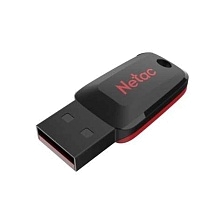 Флешка USB 2.0 64GB NETAC U197, цвет черно красный