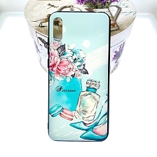 Чехол накладка для HUAWEI Honor 8A, Y6 2019, силикон, рисунок духи и туфельки.