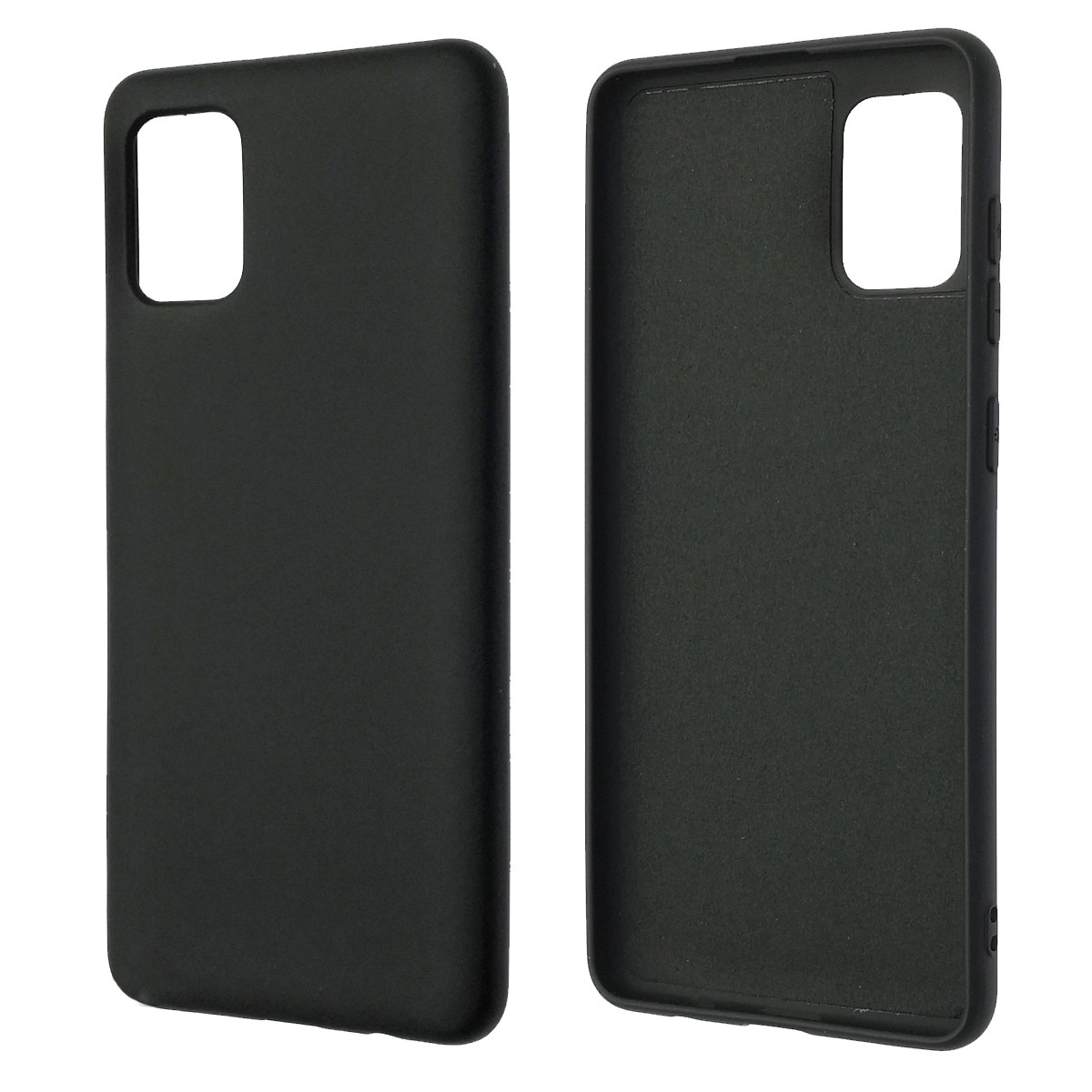 Чехол накладка NANO для SAMSUNG Galaxy A31 (SM-A315), силикон, бархат, цвет черный
