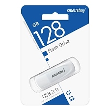 Флешка USB 2.0 128GB SMARTBUY Scout, цвет белый