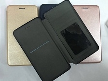 Чехол-книга в бок Universal 360 для телефона 5.2"-5.5" розовое-золото.