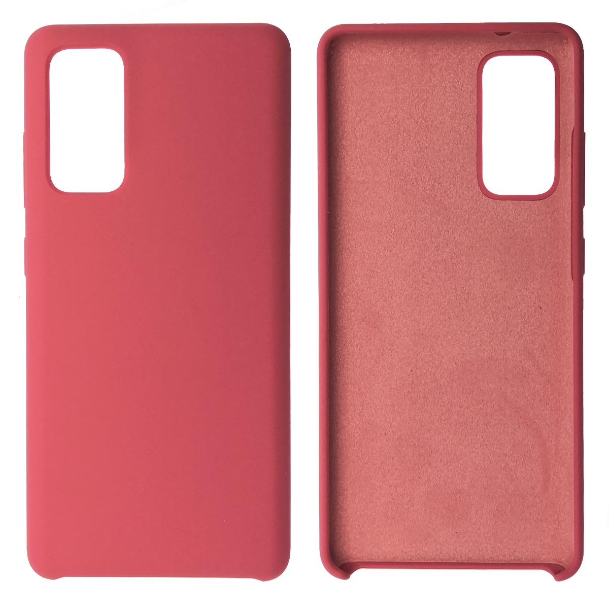 Чехол накладка Silicon Cover для SAMSUNG Galaxy S20FE, силикон, бархат, цвет красная роза Чехол накладка Silicon Cover для SAMSUNG Galaxy S20FE, силикон, бархат, цвет красная роза