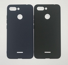 Чехол накладка для XIAOMI REDMI 6, силикон, цвет синий.